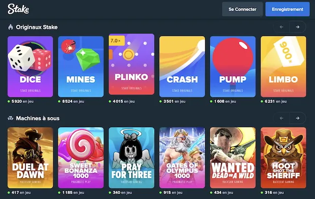 Casino en ligne sans APK sur Stake mobile