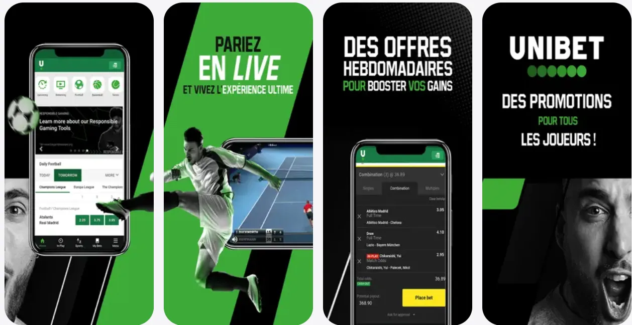 La nouvelle application Unibet en France