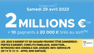 Loto du samedi 29 avril 2023 : heure du tirage, gains et pronostic