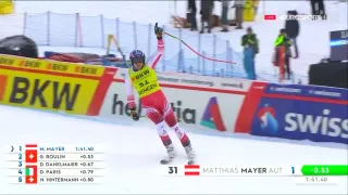 Matthias Mayer s’impose sur le combiné de Wengen