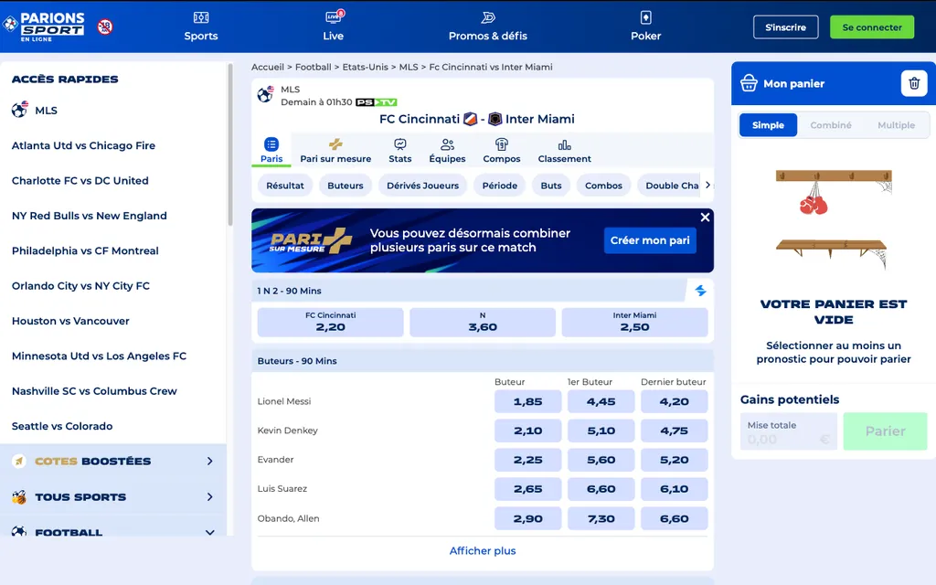 Notre avis sur les cotes Parions Sport