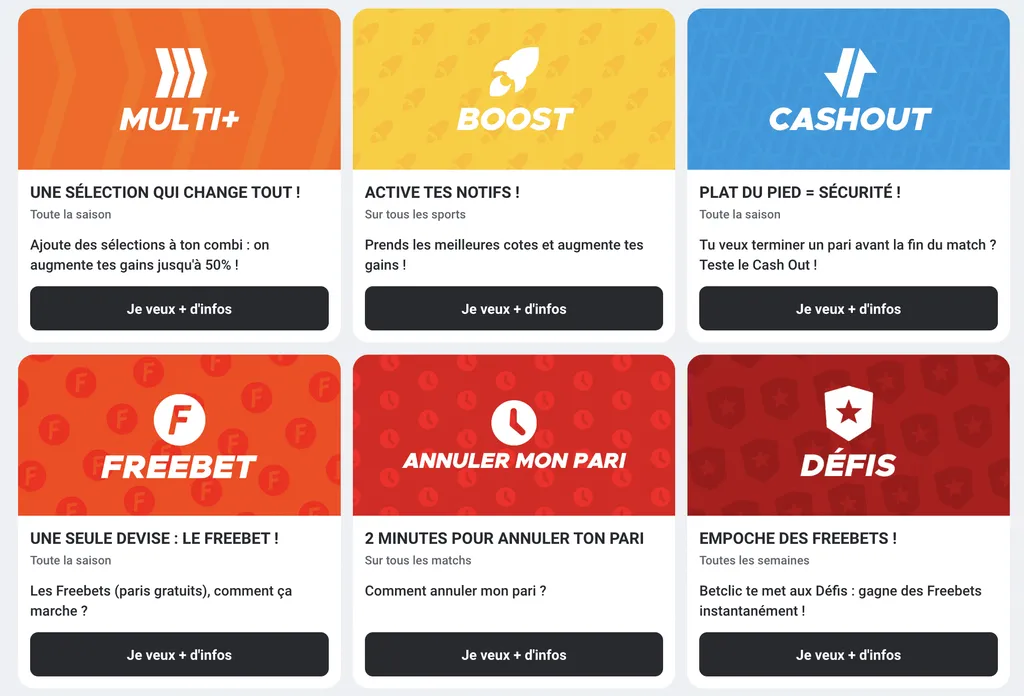 Offres promo de Betclic 