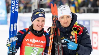 Biathlon : Julia Simon soulagée après sa troisième place sur le relais mixte simple