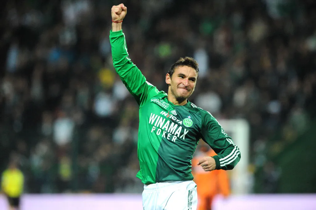 Gonzalo Bergessio lors d'un Saint Etienne -Lorient - 12eme journée de Ligue1 - Photo by Icon Sport