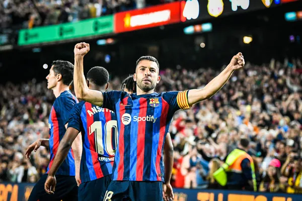 Jordi Alba espère que le FC Barcelone va valider le titre de champion d'Espagne dès ce week-end (iconsport)