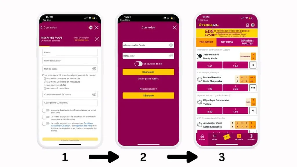 Télécharger l'application Feelingbet