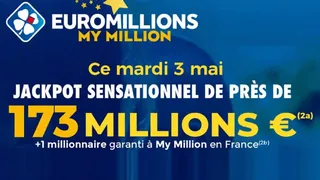 Euromillions du mardi 3 mai 2022 : 173 millions d’euros à remporter !