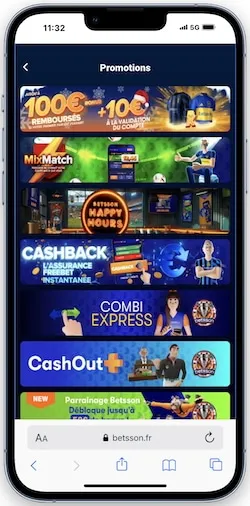 Offres spéciales Betsson