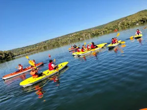 Le canoë est aussi à l'honneur sur l'île de loisirs du Val de Seine