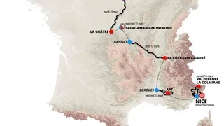 Le parcours de Paris-Nice 2020 avec quelques nouveautés et un menu varié