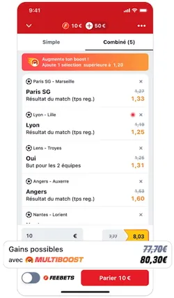 Boostez vos combinés grâce au promocode Betclic