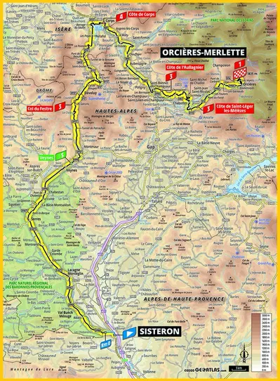 Carte Orcières-Merlette