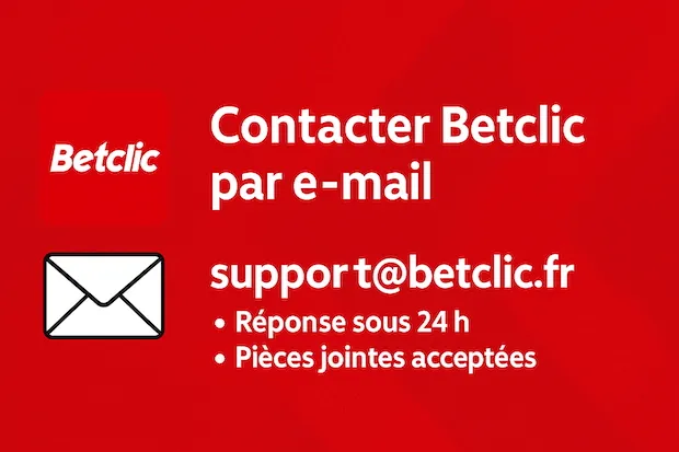 Envoyez votre question au support Betclic par courriel