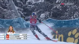 La surprise Ester Ledecka gagne la descente de Lake Louise