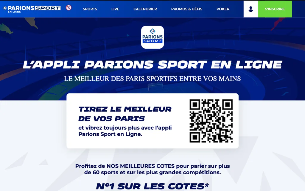 Téléchargez l'appli parionssport 