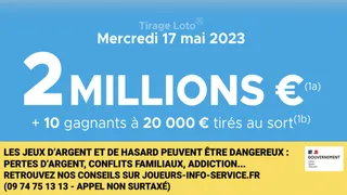 Loto du mercredi 17 mai 2023 : heure du tirage, gains et pronostic
