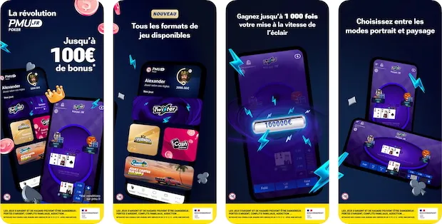 Découvrez l'offre de MTT de l'application poker PMU