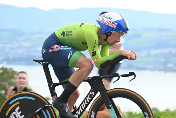 Primoz Roglic sous les couleurs slovènes