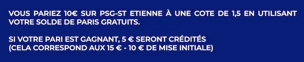Bonus Parions Sport freebet