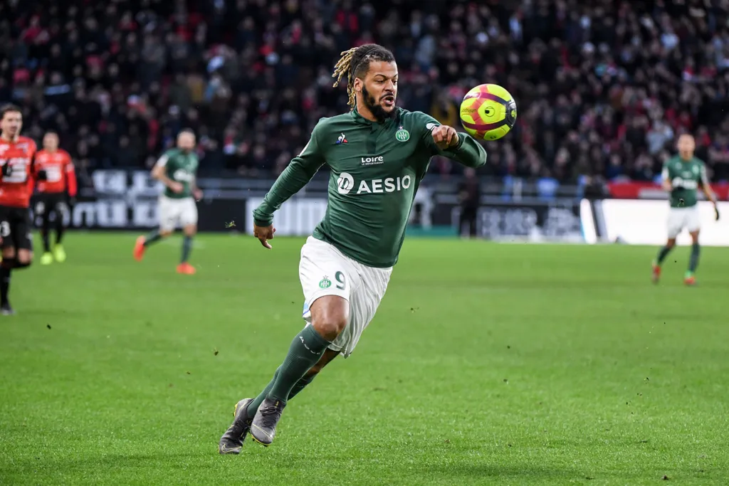 Lois Diony, joueur de l'AS Saint Etienne lors d'un match de Ligue 1 entre Rennes et Saint Etienne - Photo by Icon Sport