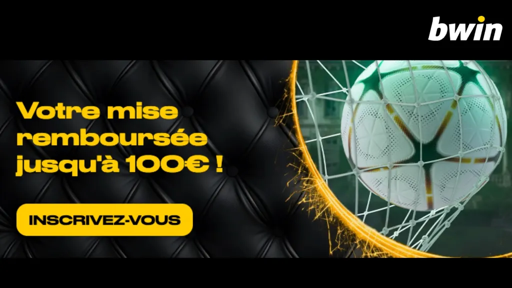Gagnez jusqu'à 100 € avec le bonus paris sportifs de Bwin.