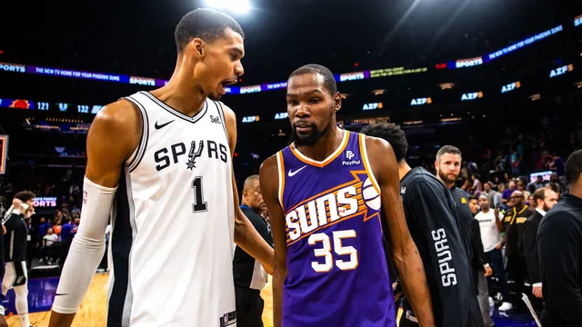 NBA : Kevin Durant clame son envie de rejoindre Wembanyama