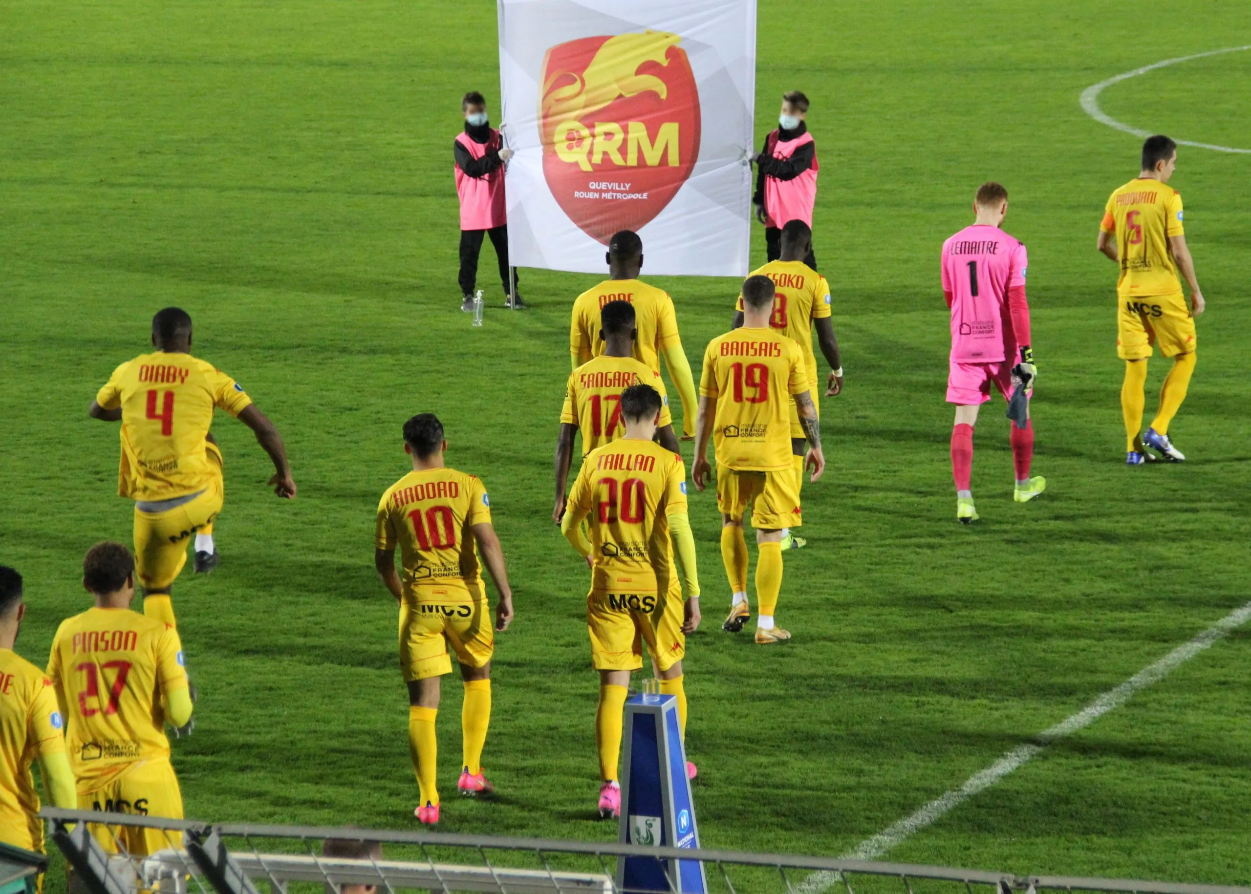 Les joueurs de QRM lors du déplacement à Sète (0-0) © Giani Moreno