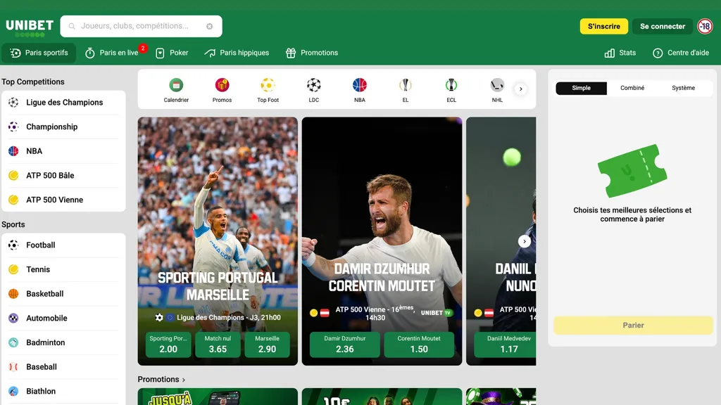 Unibet est le meilleur site de jeu multicanal de France