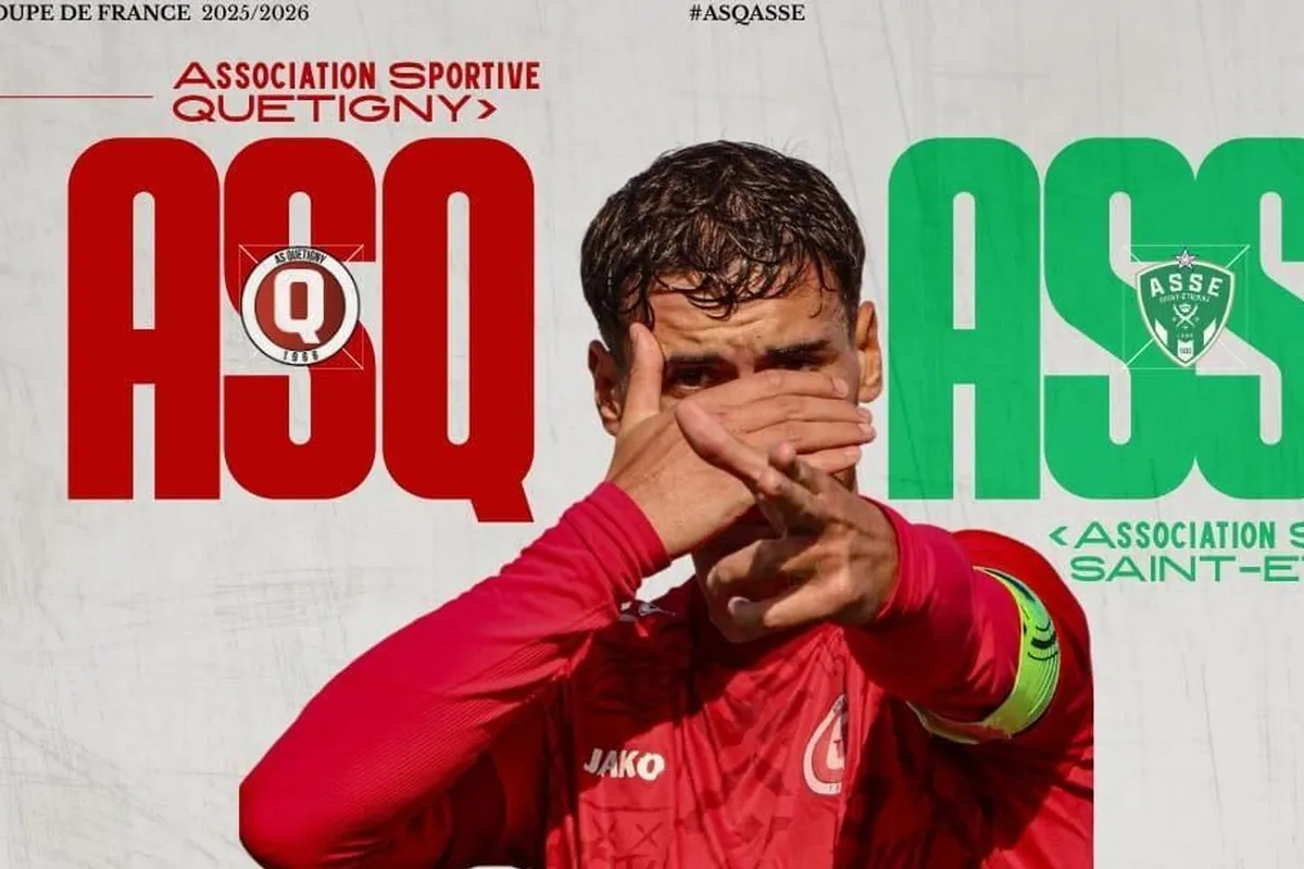 Fanion ASSE Saint-Étienne - 7e Tour Coupe De France 2023 (vs Rodez AF)