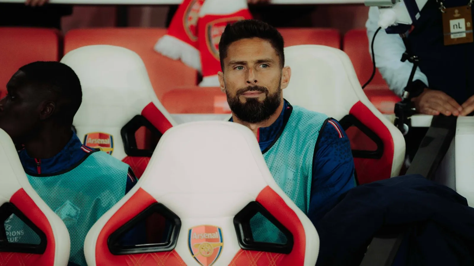 Olivier Giroud sur le banc du LOSC Lille, octobre 2026