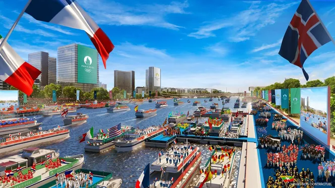 Image de synthèse de la cérémonie de Paris 2024