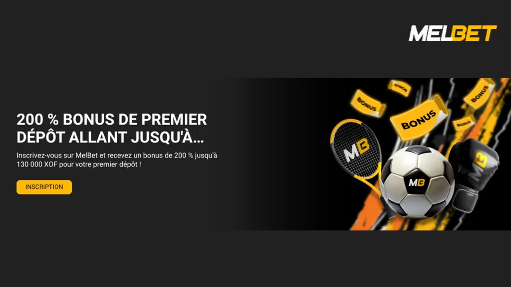 Gagnez un bonus à l'inscription avec le code promo MelBet