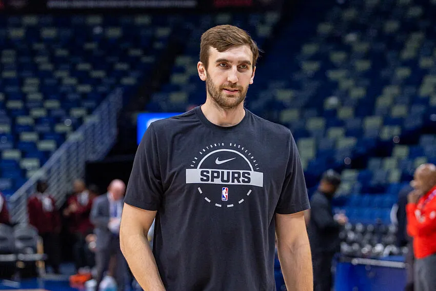 Luke Kornet, joueur des San Antonio Spurs en NBA - Icon Sport