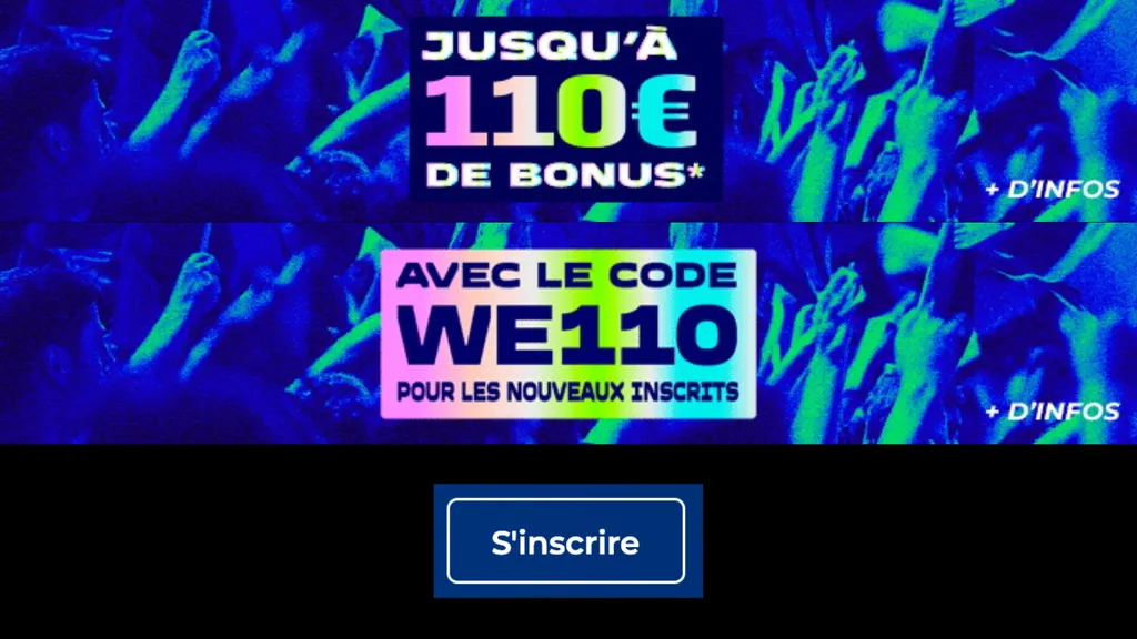 Bonus nouveau joueur Parions Sport