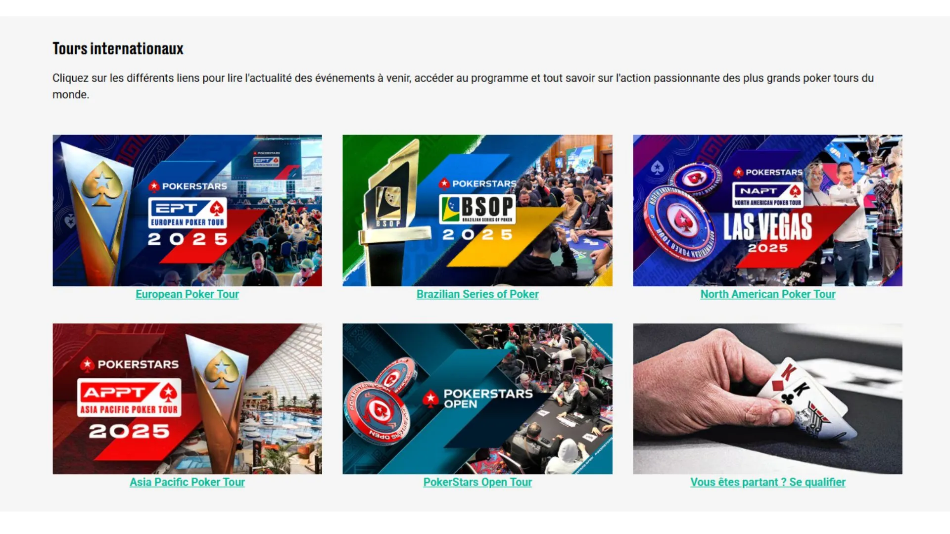 Circuit live Pokerstars