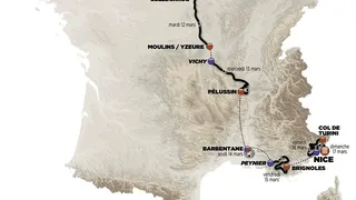 Toutes les étapes et les profils de Paris-Nice
