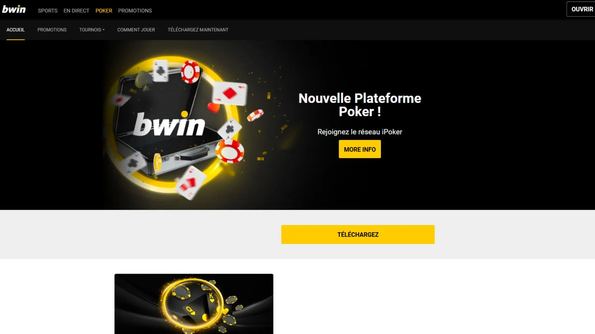 Interface Bwin Poker