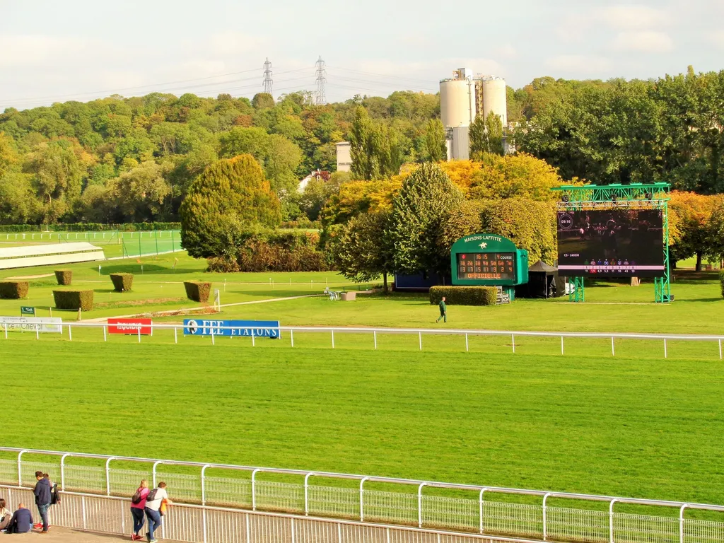 Les pistes de l'hippodrome de Maisons-Laffitte