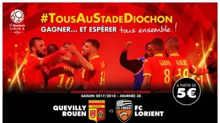 #TousAuStadeDiochon ! QRM – Lorient à partir de 5 euros seulement !
