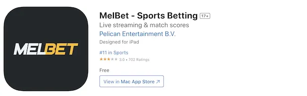 Installez l'application iOS Melbet sur votre mobile Apple