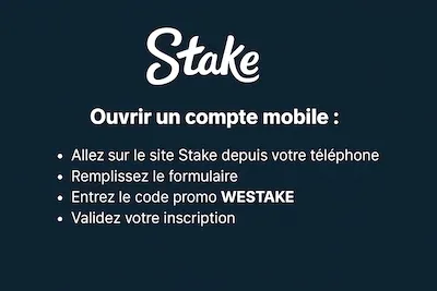 Ouvrir un compte Stake depuis son téléphone mobile