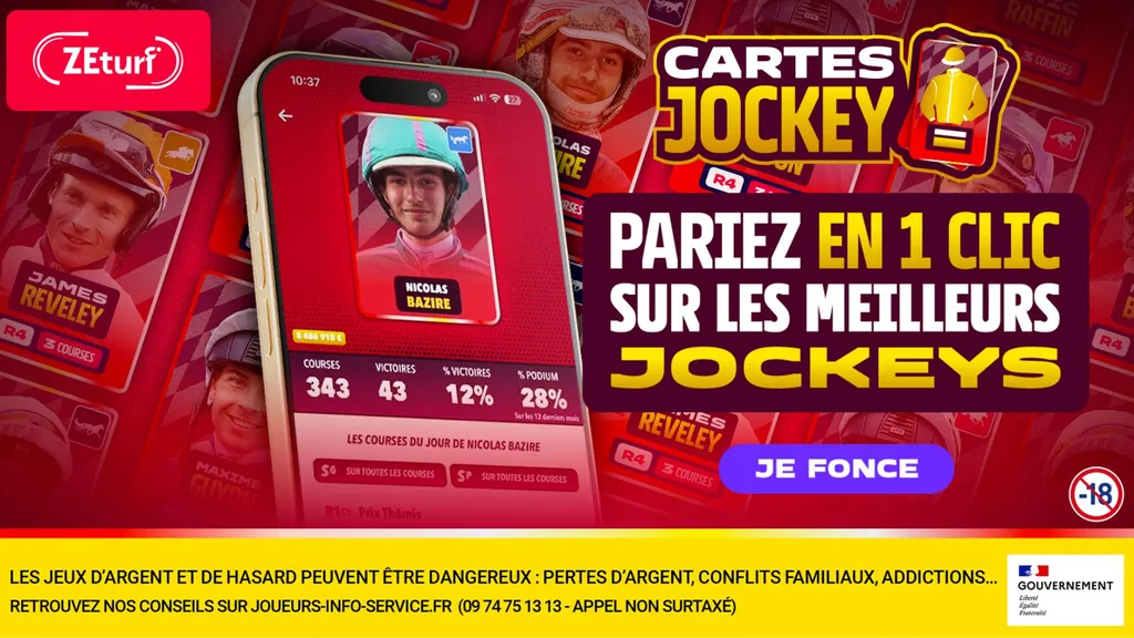 La carte Jockey sur Zeturf