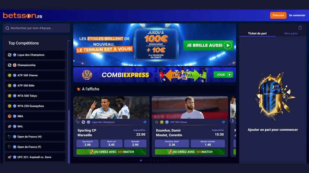 Betsson propose l'un des meilleurs bonus sans dépôt à l'heure actuelle
