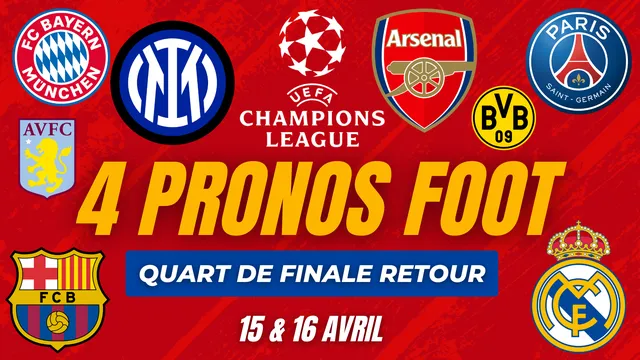 Pronostic Ligue des champions (vidéo) : Inter-Bayern PSG-Aston Villa… Remportez 402€ avec notre combiné sur les quarts de finale retour