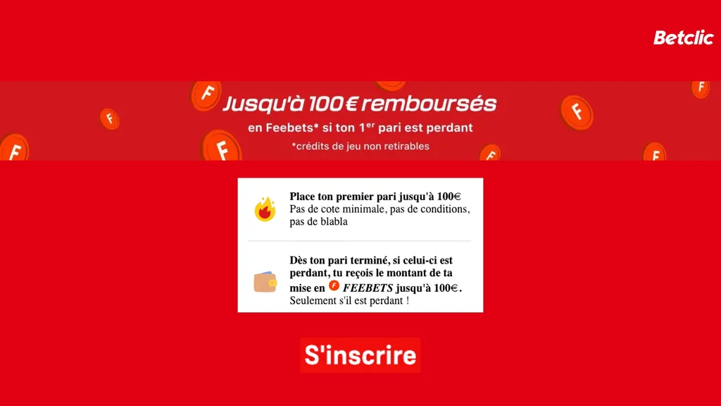 Profitez d'une offre spéciale inscription sur Betclic