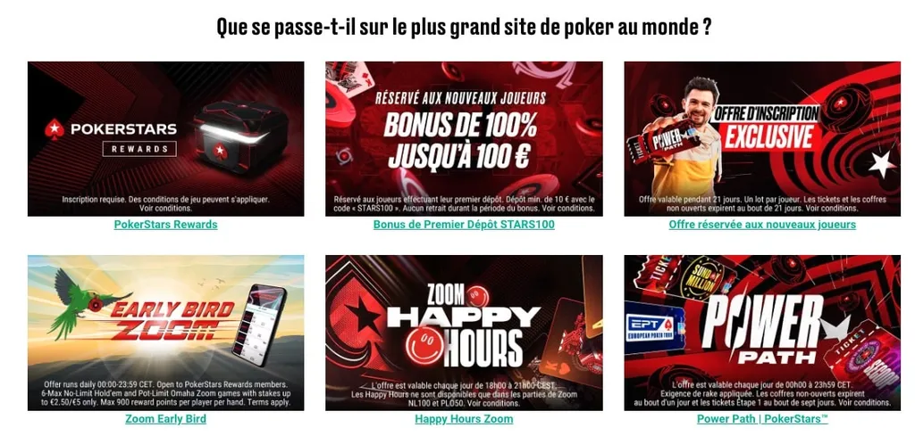 Notre avis sur les promotions PokerStars