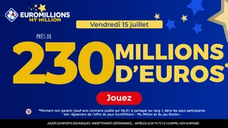 Euromillions du vendredi 15 juillet 2022 : 230 millions d’€ à remporter pour changer votre vie !