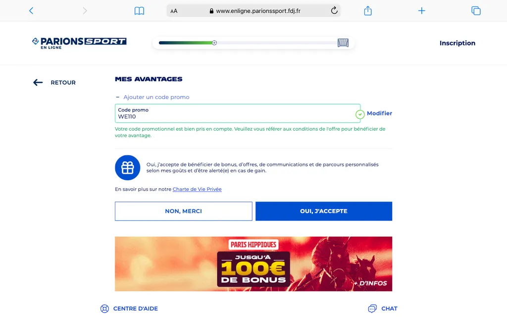 les étapes pour s'inscrire sur ParionsSport en 2025