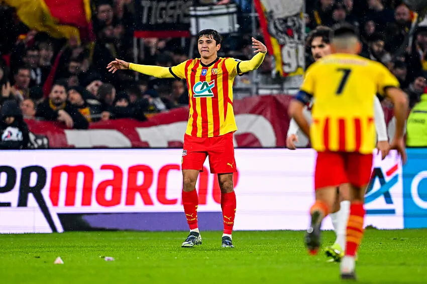 Abdukodir Khusanov lors de son passage au RC Lens - Icon Sport