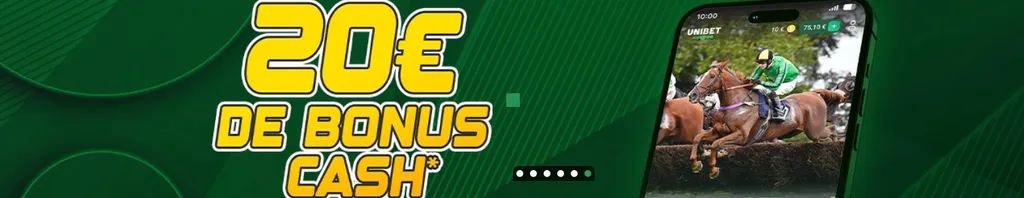 Bonus de bienvenue turf unibet